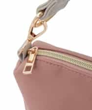 BJCAA14150 MK MICHEL KLEIN BAG(MK ミッシェルクラン バッグ) [軽量/2WAY/チャーム付き]ステッチアクセントワンハンドルバッグ パープル