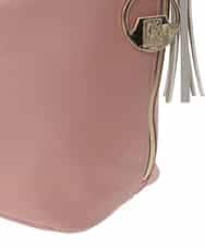 BJCAA14150 MK MICHEL KLEIN BAG(MK ミッシェルクラン バッグ) [軽量/2WAY/チャーム付き]ステッチアクセントワンハンドルバッグ パープル