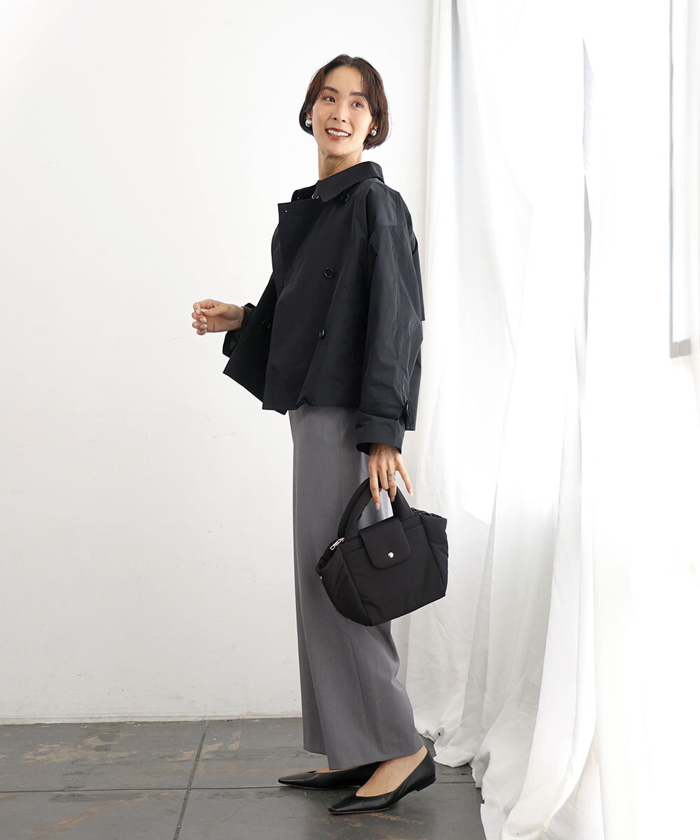 BJCJD69130 MK MICHEL KLEIN BAG(MK ミッシェルクラン バッグ) [WEB限定/軽量/2WAY]ポケットアクセント台形コンパクトトート イエロー