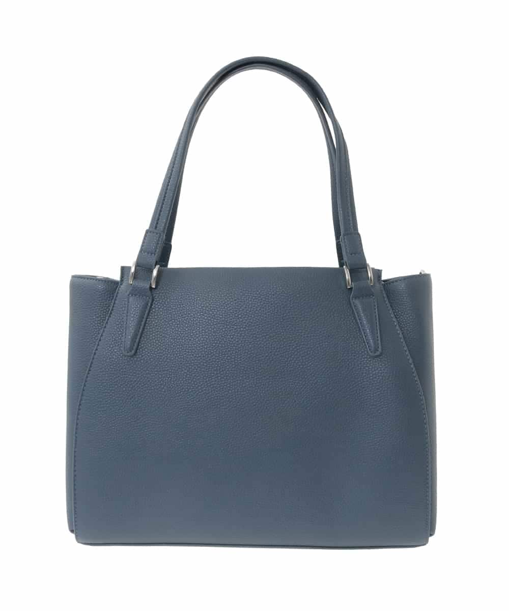 BKBGD02180 MK MICHEL KLEIN BAG(MK ミッシェルクラン バッグ) [2WAY/A4収納可]合成皮革ポイントデザイントートバッグ ネイビー