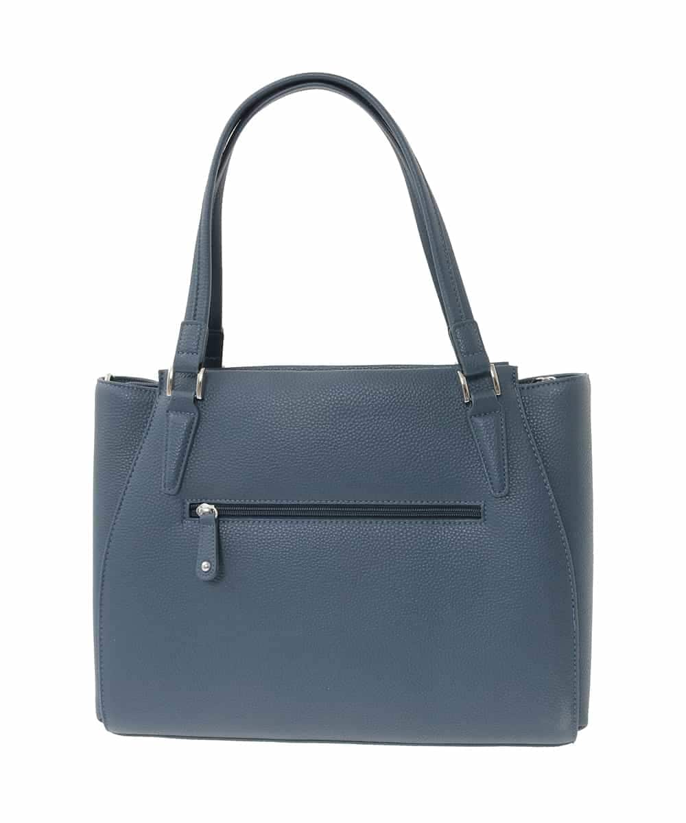 BKBGD02180 MK MICHEL KLEIN BAG(MK ミッシェルクラン バッグ) [2WAY/A4収納可]合成皮革ポイントデザイントートバッグ ネイビー