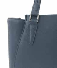 BKBGD02180 MK MICHEL KLEIN BAG(MK ミッシェルクラン バッグ) [2WAY/A4収納可]合成皮革ポイントデザイントートバッグ ネイビー