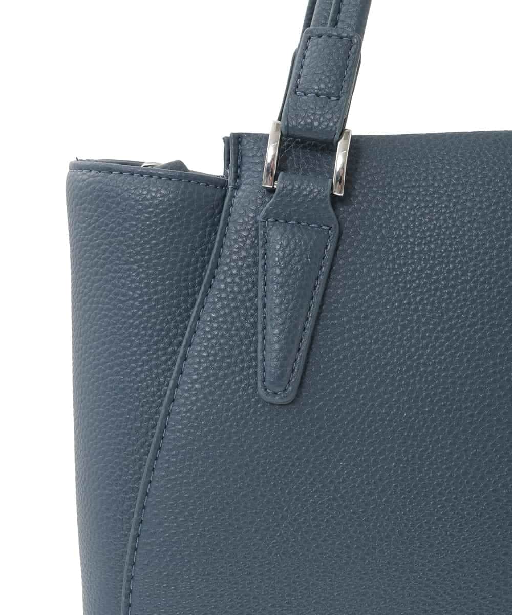 BKBGD02180 MK MICHEL KLEIN BAG(MK ミッシェルクラン バッグ) [2WAY/A4収納可]合成皮革ポイントデザイントートバッグ ネイビー