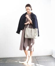 BKBGD26160 MK MICHEL KLEIN BAG(MK ミッシェルクラン バッグ) [2WAY]合成皮革タックデザイントートバッグ ホワイトベージュ