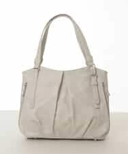 BKBGD26160 MK MICHEL KLEIN BAG(MK ミッシェルクラン バッグ) [2WAY]合成皮革タックデザイントートバッグ ホワイトベージュ