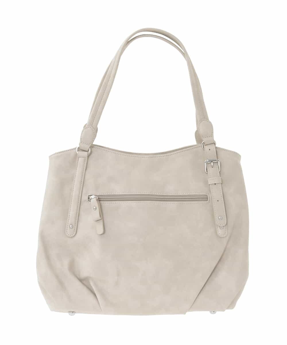 BKBGD26160 MK MICHEL KLEIN BAG(MK ミッシェルクラン バッグ) [2WAY]合成皮革タックデザイントートバッグ ホワイトベージュ