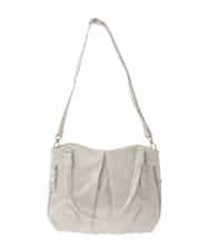 BKBGD26160 MK MICHEL KLEIN BAG(MK ミッシェルクラン バッグ) [2WAY]合成皮革タックデザイントートバッグ ホワイトベージュ