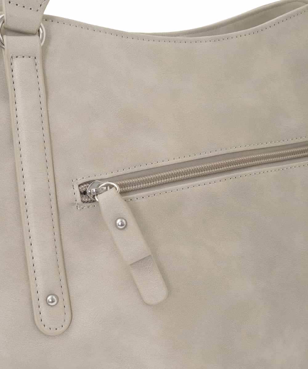 BKBGD26160 MK MICHEL KLEIN BAG(MK ミッシェルクラン バッグ) [2WAY]合成皮革タックデザイントートバッグ ホワイトベージュ