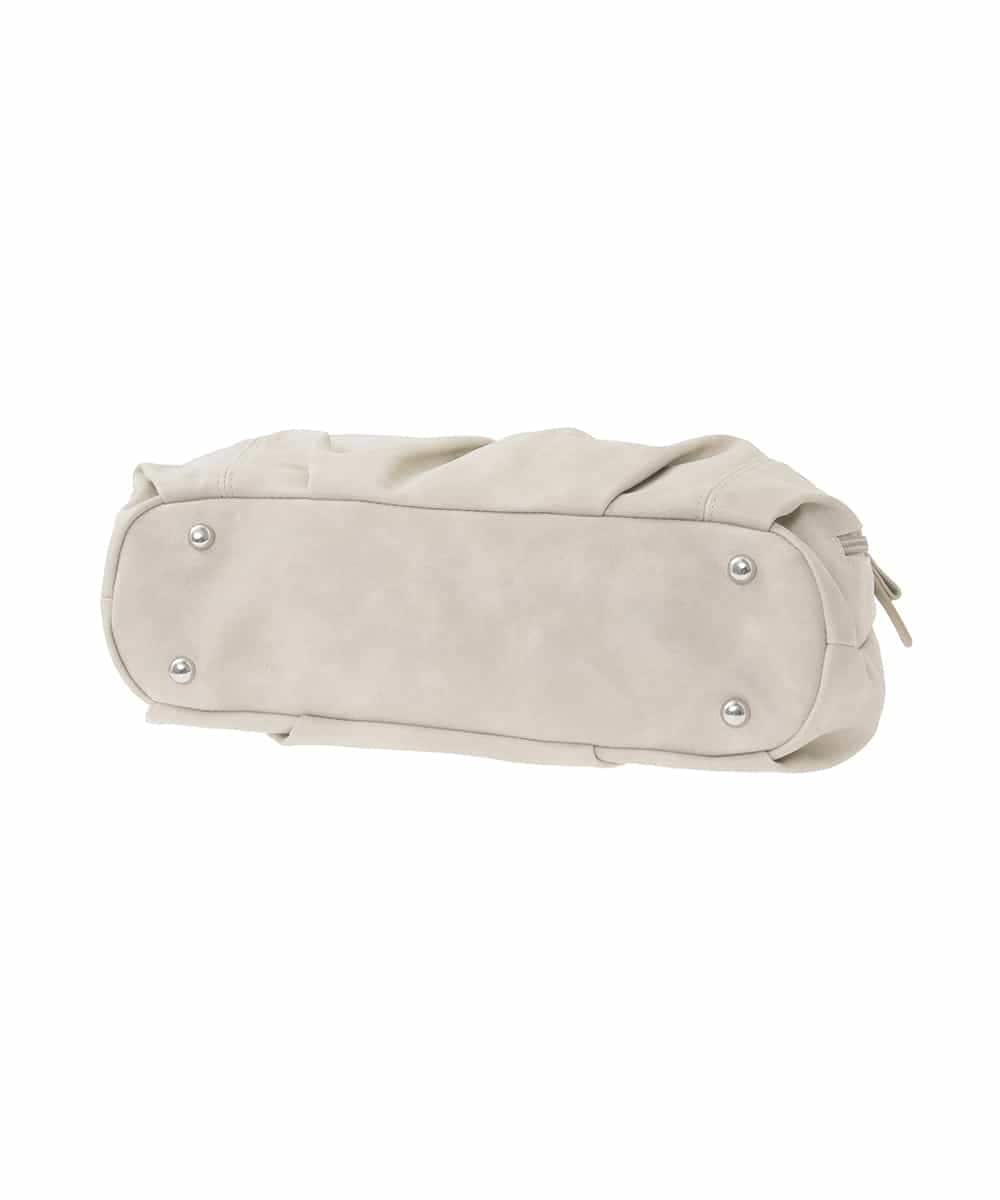 BKBGD26160 MK MICHEL KLEIN BAG(MK ミッシェルクラン バッグ) [2WAY]合成皮革タックデザイントートバッグ ホワイトベージュ