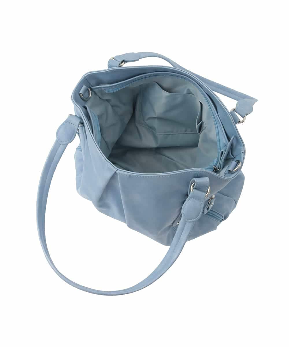 BKBGD26160 MK MICHEL KLEIN BAG(MK ミッシェルクラン バッグ) [2WAY]合成皮革タックデザイントートバッグ ホワイトベージュ