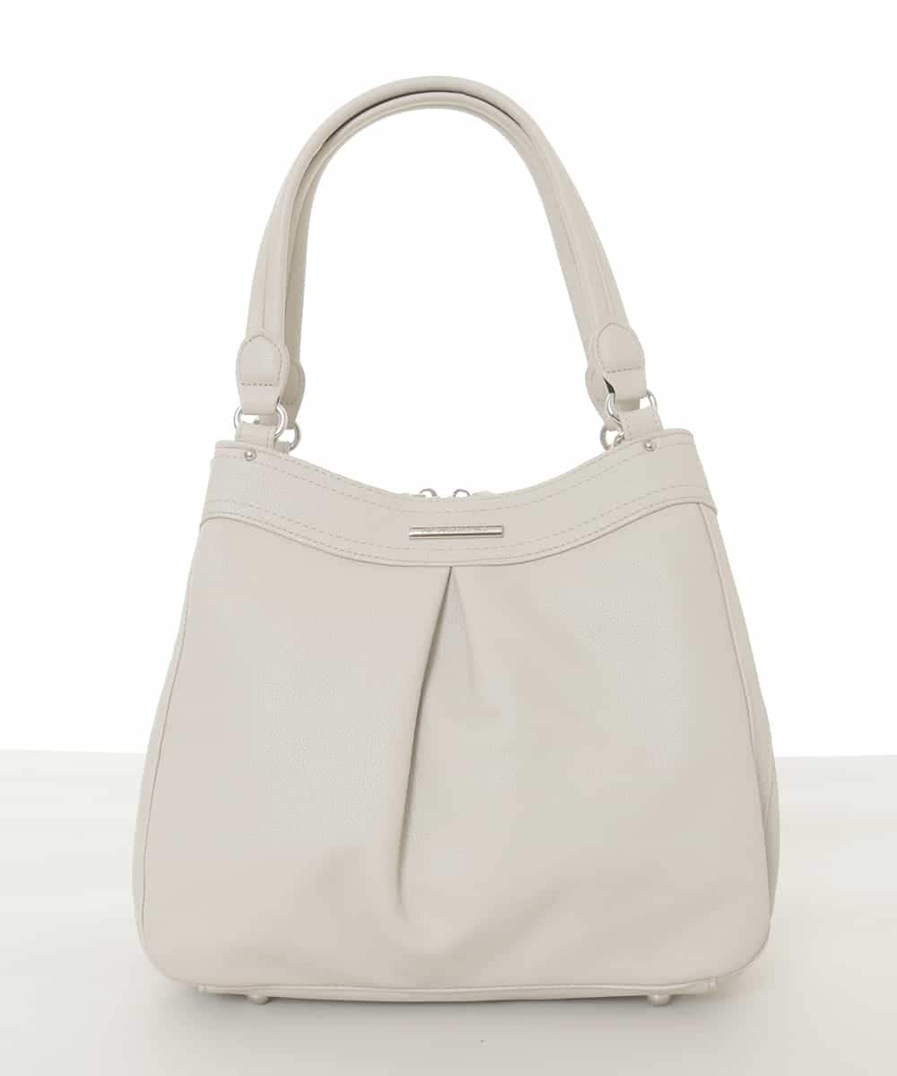 BKCAD07160 MK MICHEL KLEIN BAG(MK ミッシェルクラン バッグ) [2WAY]合成皮革タックデザインバッグ グレー