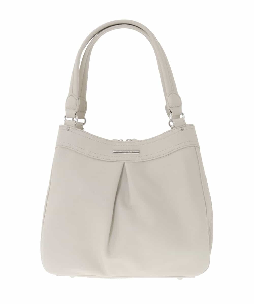 BKCAD07160 MK MICHEL KLEIN BAG(MK ミッシェルクラン バッグ) [2WAY]合成皮革タックデザインバッグ グレー