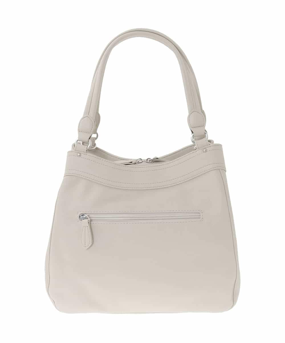 BKCAD07160 MK MICHEL KLEIN BAG(MK ミッシェルクラン バッグ) [2WAY]合成皮革タックデザインバッグ グレー