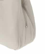 BKCAD07160 MK MICHEL KLEIN BAG(MK ミッシェルクラン バッグ) [2WAY]合成皮革タックデザインバッグ グレー