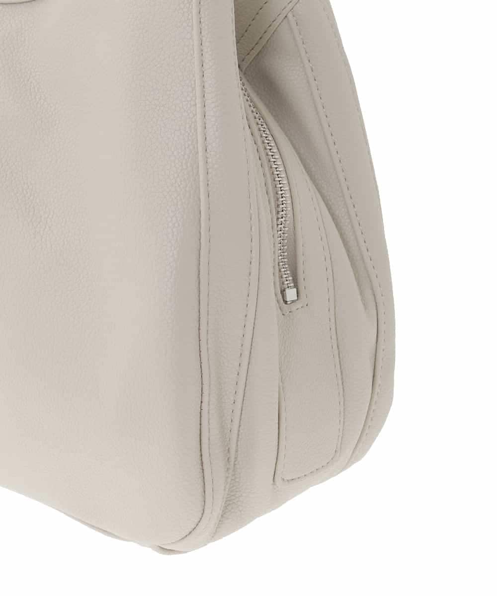 BKCAD07160 MK MICHEL KLEIN BAG(MK ミッシェルクラン バッグ) [2WAY]合成皮革タックデザインバッグ グレー