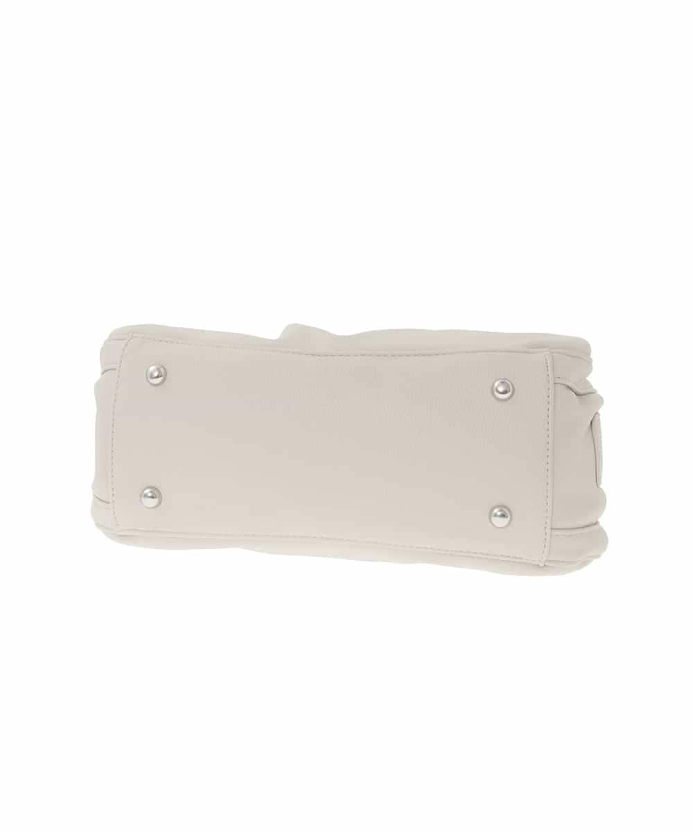 BKCAD07160 MK MICHEL KLEIN BAG(MK ミッシェルクラン バッグ) [2WAY]合成皮革タックデザインバッグ グレー