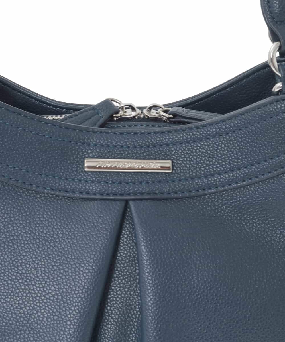 BKCAD07160 MK MICHEL KLEIN BAG(MK ミッシェルクラン バッグ) [2WAY]合成皮革タックデザインバッグ グレー