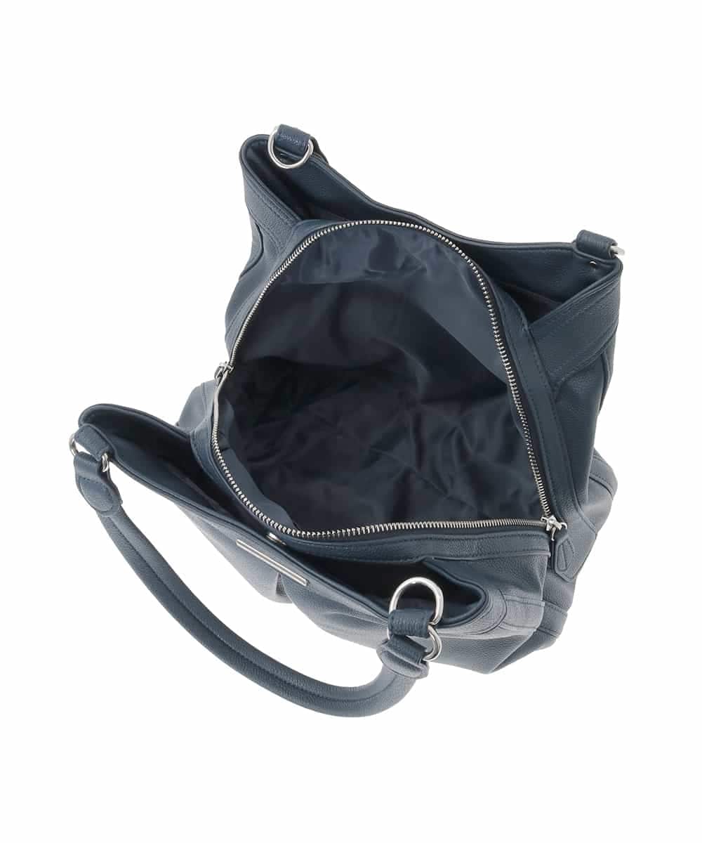 BKCAD07160 MK MICHEL KLEIN BAG(MK ミッシェルクラン バッグ) [2WAY]合成皮革タックデザインバッグ グレー