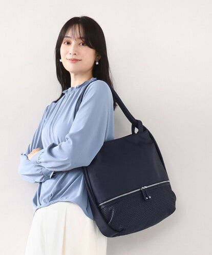 BKCAD26165 MK MICHEL KLEIN BAG [2WAY]パンチングデザイン変形トートバッグ