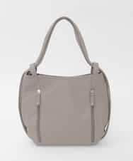 BKCAG28160 MK MICHEL KLEIN BAG(MK ミッシェルクラン バッグ) [2WAY]パンチングデザイン変形コンパクトバッグ ベージュ