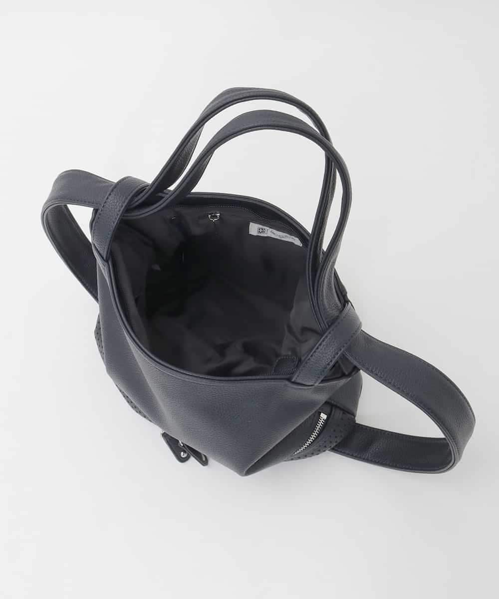BKCAG28160 MK MICHEL KLEIN BAG(MK ミッシェルクラン バッグ) [2WAY]パンチングデザイン変形コンパクトバッグ ベージュ
