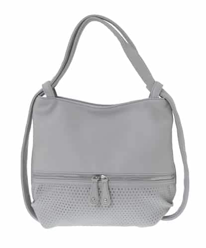 BKCGV28150 MK MICHEL KLEIN BAG [2WAY/人気の定番BAG]パンチングデザイン変形ミニトートバッグ