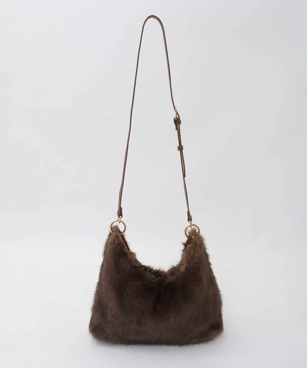 BPCAG01160 MK MICHEL KLEIN BAG(MK ミッシェルクラン バッグ) [2WAY]アクリルハンドルファーバッグ オレンジ