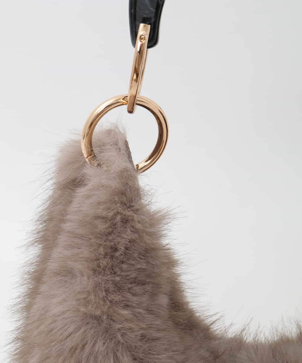 BPCAG01160 MK MICHEL KLEIN BAG(MK ミッシェルクラン バッグ) [2WAY]アクリルハンドルファーバッグ オレンジ