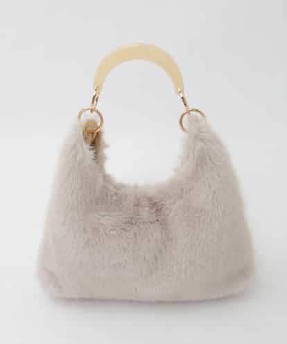 BPCAG01160 MK MICHEL KLEIN BAG [2WAY]アクリルハンドルファーバッグ