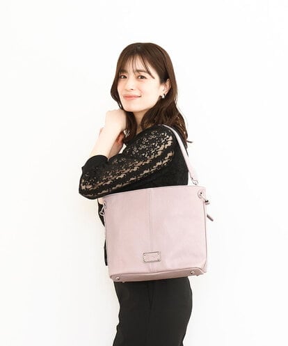 BPCGA39150 MK MICHEL KLEIN BAG [2WAY]メタルタグアクセントショルダーバッグ