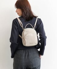 BPCLD94150 MK MICHEL KLEIN BAG(MK ミッシェルクラン バッグ) [3WAY/軽量]合成皮革ミニマムリュック アイボリー