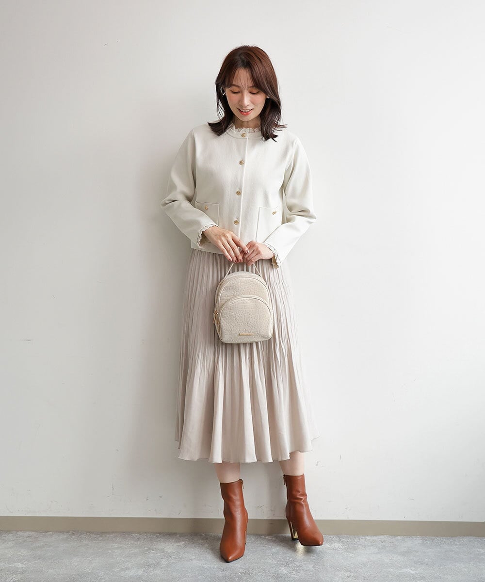 BPCLD94150 MK MICHEL KLEIN BAG(MK ミッシェルクラン バッグ) [3WAY/軽量]合成皮革ミニマムリュック アイボリー