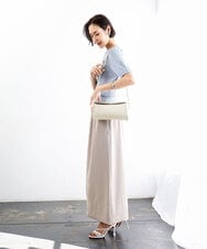 BPKGD30200 MK MICHEL KLEIN BAG(MK ミッシェルクラン バッグ) [300g以下の軽量]カウレザーシリンダーバッグ アイボリー