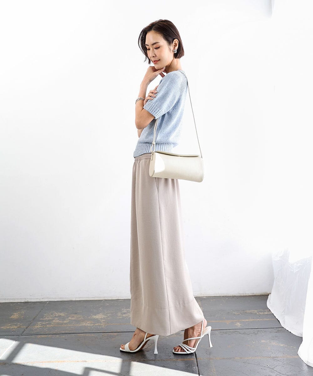 BPKGD30200 MK MICHEL KLEIN BAG(MK ミッシェルクラン バッグ) [300g以下の軽量]カウレザーシリンダーバッグ アイボリー