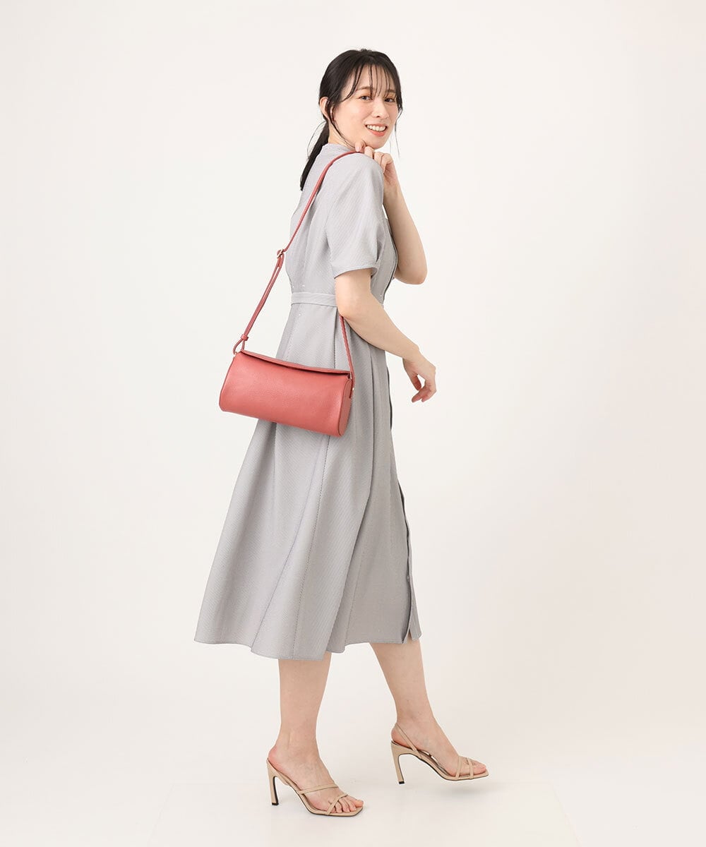 BPKGD30200 MK MICHEL KLEIN BAG(MK ミッシェルクラン バッグ) [300g以下の軽量]カウレザーシリンダーバッグ アイボリー