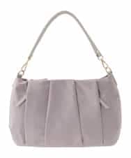 BPRAD11160 MK MICHEL KLEIN BAG(MK ミッシェルクラン バッグ) [2WAY/500g以下の軽量]タックデザインワンショルダーバッグ ピンク