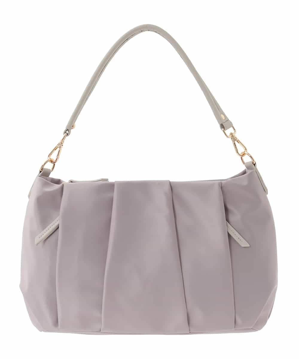 BPRAD11160 MK MICHEL KLEIN BAG(MK ミッシェルクラン バッグ) [2WAY/500g以下の軽量]タックデザインワンショルダーバッグ ピンク