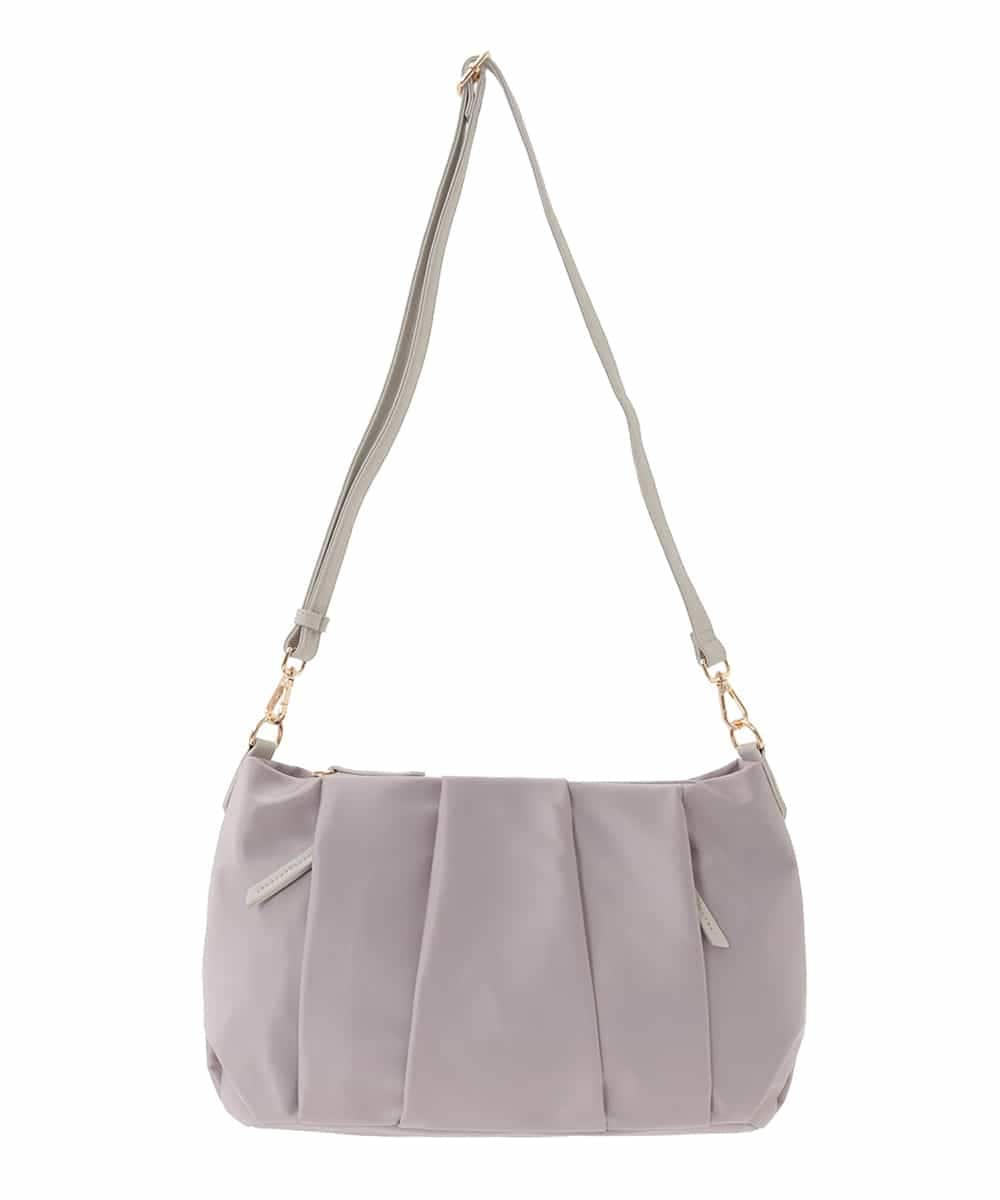 BPRAD11160 MK MICHEL KLEIN BAG(MK ミッシェルクラン バッグ) [2WAY/500g以下の軽量]タックデザインワンショルダーバッグ ピンク
