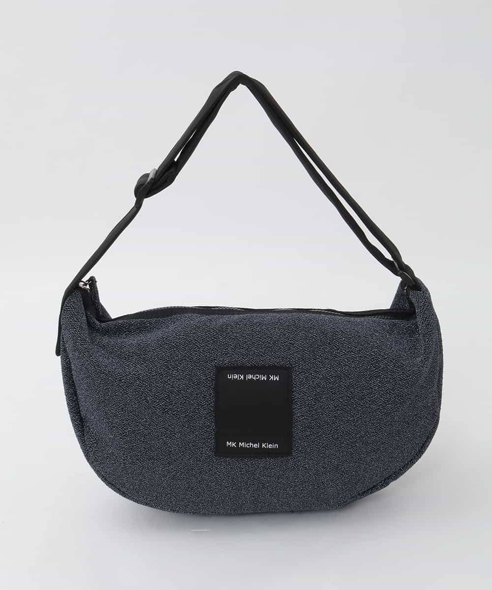 BPRAG01130 MK MICHEL KLEIN BAG(MK ミッシェルクラン バッグ) [300g以下の軽量]タグアクセントラメボディバッグ ネイビー