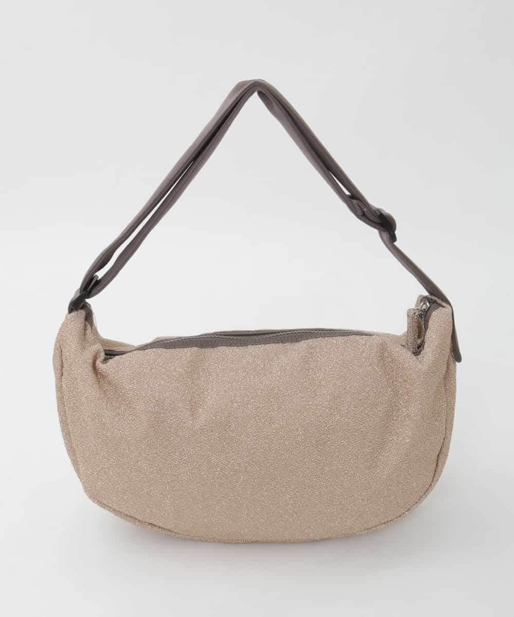 BPRAG01130 MK MICHEL KLEIN BAG(MK ミッシェルクラン バッグ) [300g以下の軽量]タグアクセントラメボディバッグ ベージュ