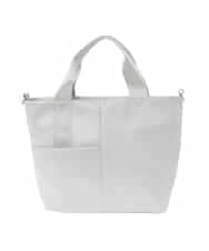 BPRED23150 MK MICHEL KLEIN BAG(MK ミッシェルクラン バッグ) [2WAY]三層構造切り替えデザイントートバッグ シルバー