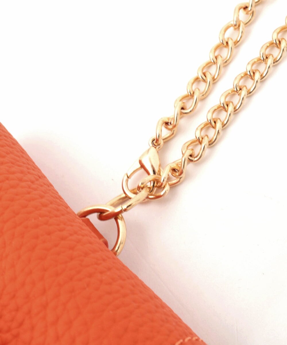 BPSGD43070 MK MICHEL KLEIN BAG(MK ミッシェルクラン バッグ) ミニバッグレザーチャーム オレンジ