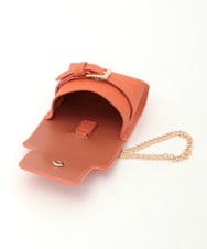 BPSGD43070 MK MICHEL KLEIN BAG(MK ミッシェルクラン バッグ) ミニバッグレザーチャーム オレンジ