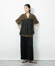 CTBID02055 TONEA(トネア) チュールフラワー刺繍キャミ ブラック