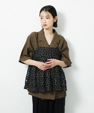 CTBID02055 TONEA(トネア) チュールフラワー刺繍キャミ ブラック