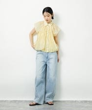 CTBID03054 TONEA(トネア) シアーバルーンシャーリングシャツ ブラック