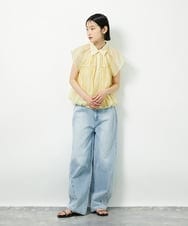 CTBID03054 TONEA(トネア) シアーバルーンシャーリングシャツ ブラック