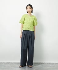 CTBID05060 TONEA(トネア) シャーリングブラウス ホワイト