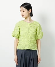 CTBID05060 TONEA(トネア) シャーリングブラウス ホワイト