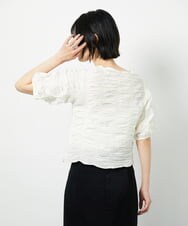 CTBID05060 TONEA(トネア) シャーリングブラウス ホワイト